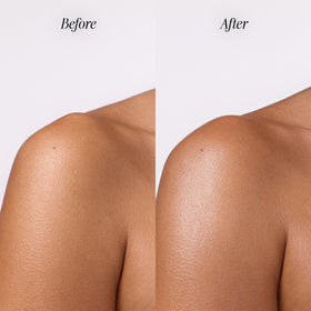 Touch of dewy glow on skin with COOLA illuminating body melt