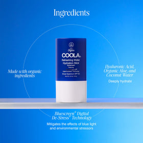 COOLA Water Stick application enabling quick on the go protection