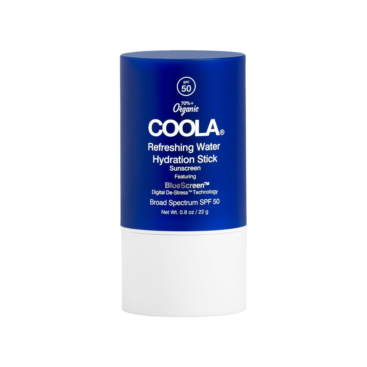 COOLA Organic Water Stick bottle with SPF 50 and cooling hydration