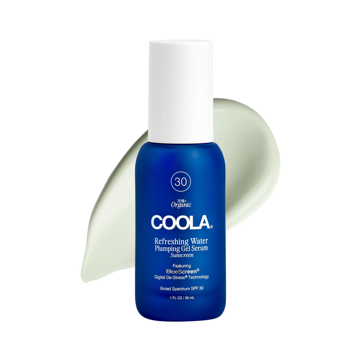 COOLA refreshing water plumping gel SPF 30 bottle for daily sun protection