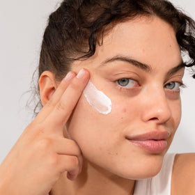 COOLA SPF 30 oil-free moisturizer showing a sheer finish for breathable wear