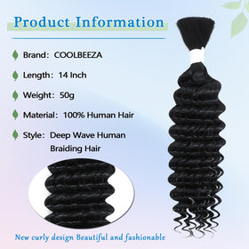 Coolbeeza natural cuticle-aligned braiding hair for easy styling.