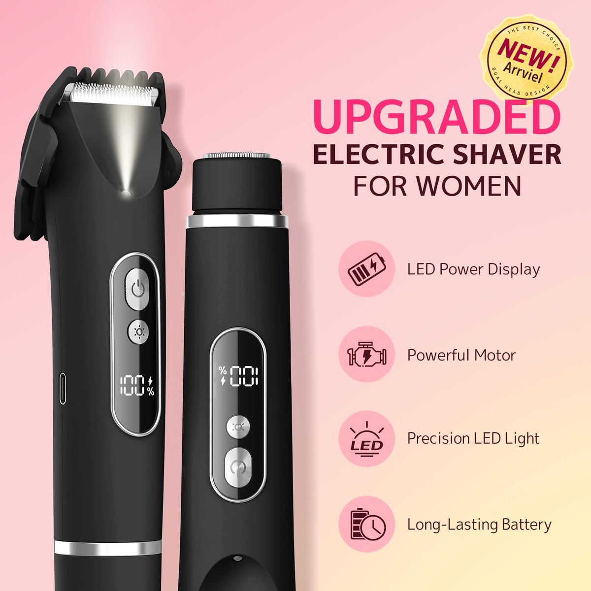 CoolHair detachable head enables easy switching and cleaning