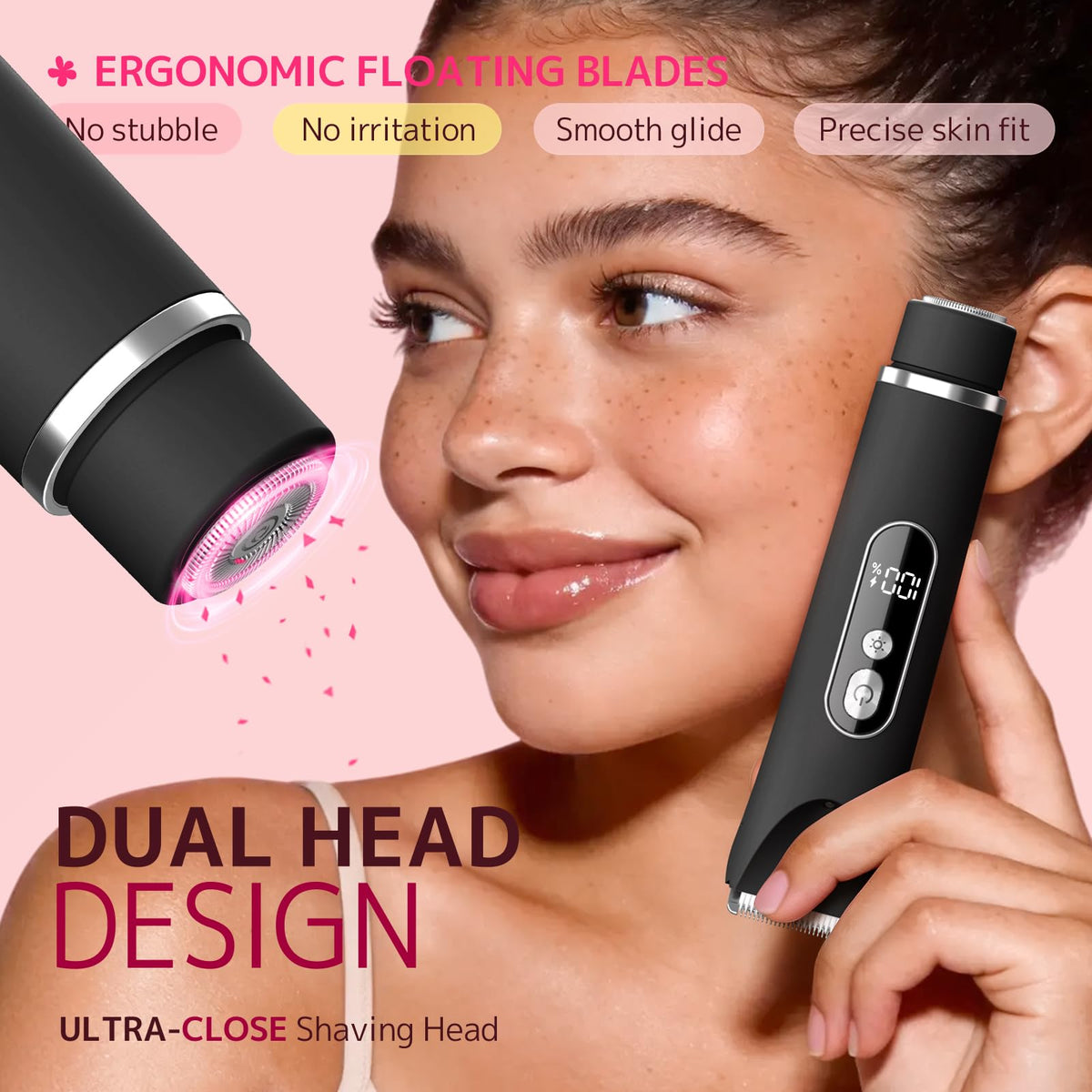 CoolHair USB-rechargeable cordless trimmer for grooming anywhere