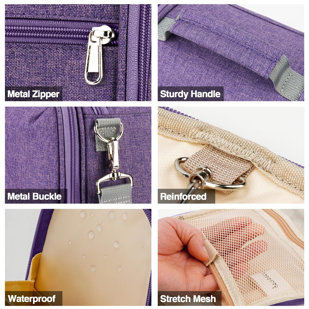 COOSKY comfortable shoulder strap makes carrying easy during travel.