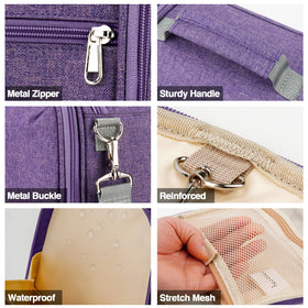 COOSKY comfortable shoulder strap makes carrying easy during travel.