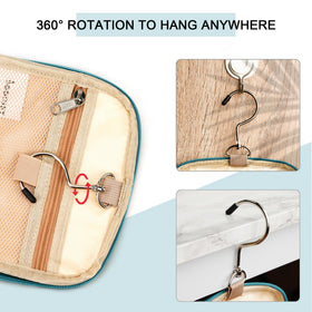 COOSKY 360-degree hook enables flexible hanging options in bathrooms and hotel rooms
