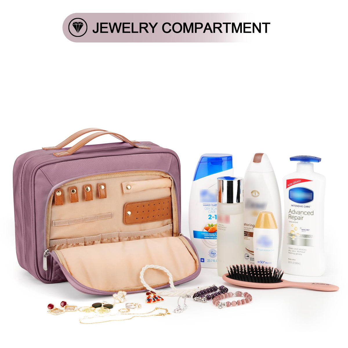 COOSKY trolley strap back integrates with luggage for hands-free travel.
