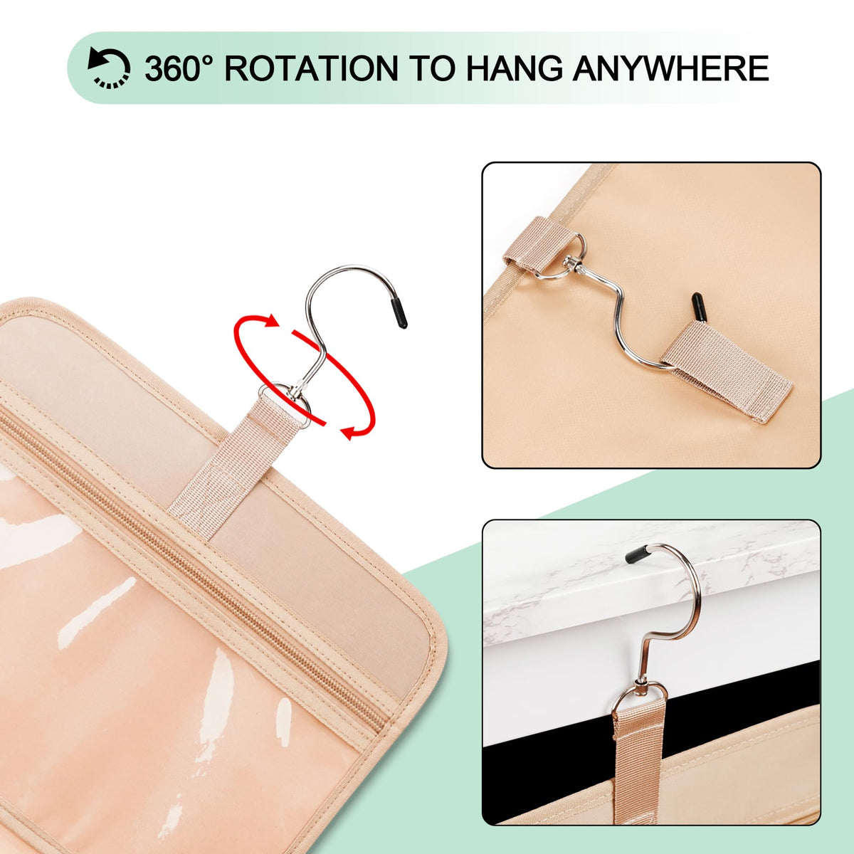 COOSKY trolley strap secures bag to luggage for hands-free travel.