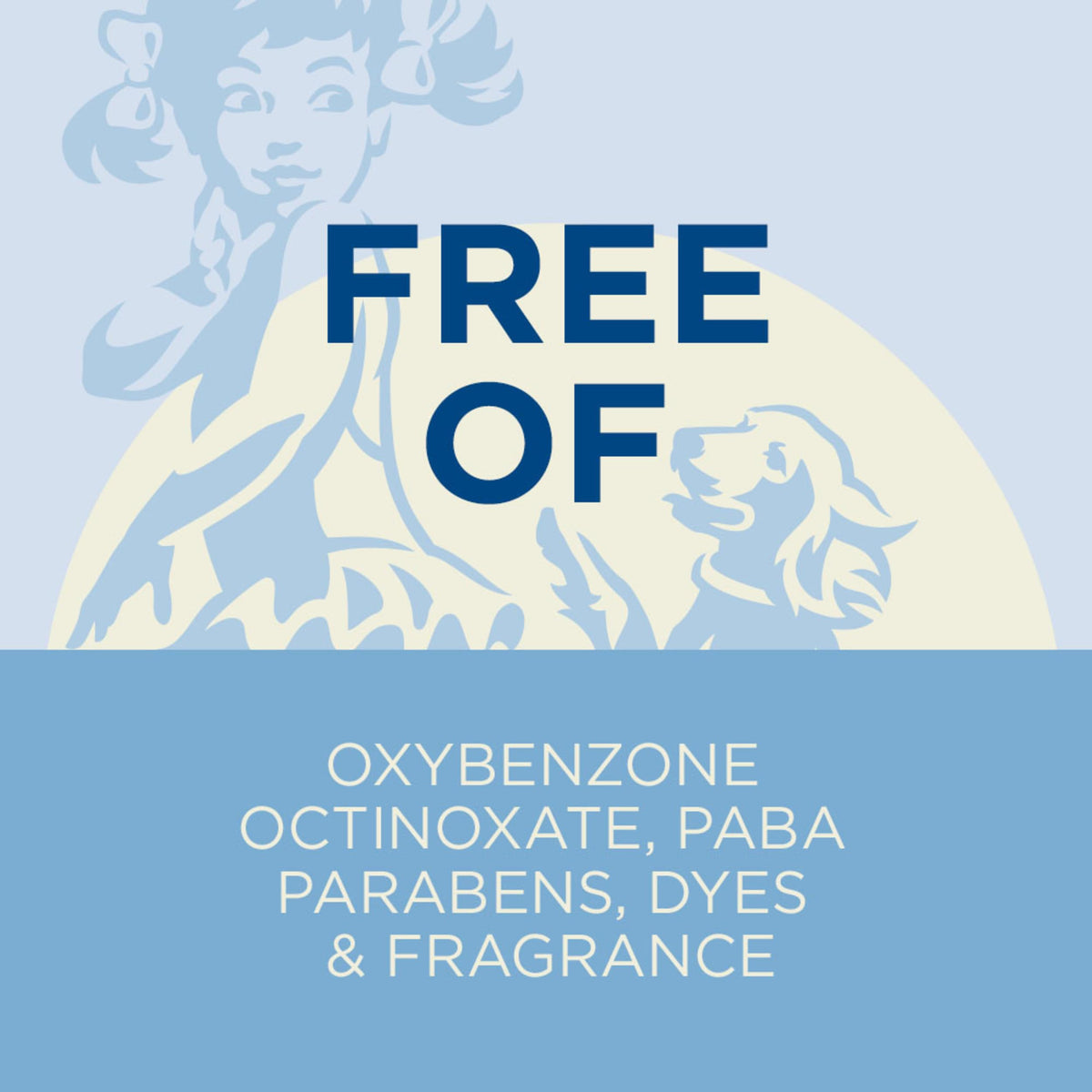 Coppertone zinc oxide sunscreen uses 100% natural zinc oxide.