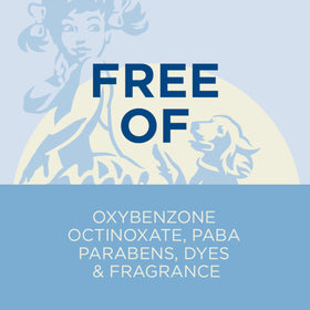 Coppertone zinc oxide sunscreen uses 100% natural zinc oxide.