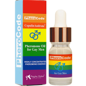 CopulinAndrone bottle pour showing precise drop application for discreet daily wear