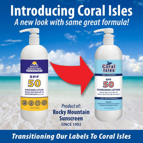 Coral Isles SPF 50 lotion in use for easy daily outdoor protection