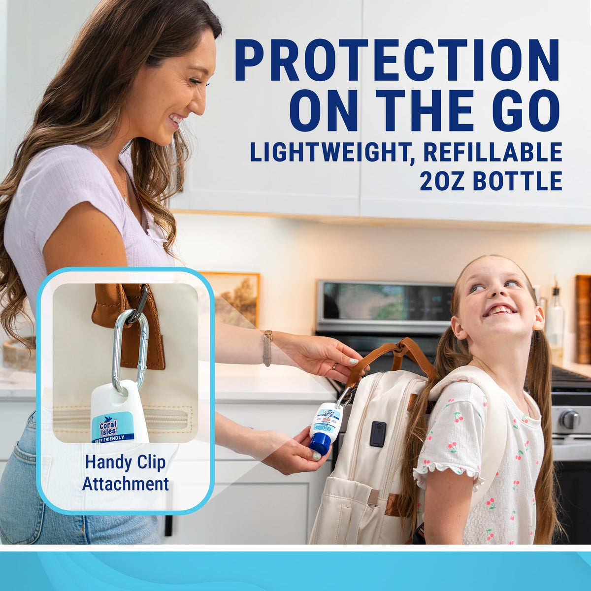 Coral Isles Sunscreen fragrance-free application on skin for sensitive skin comfort