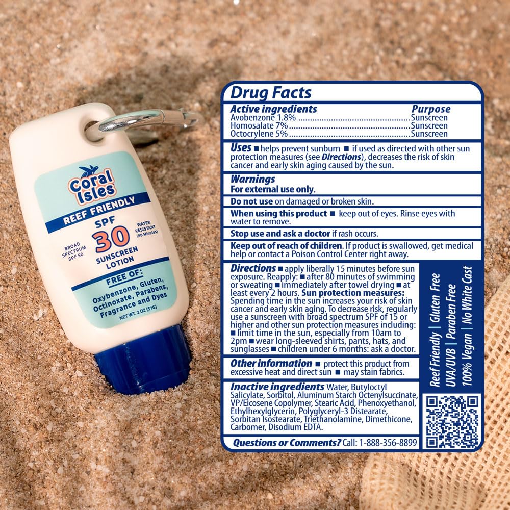 Coral Isles Sunscreen smooth absorption on skin for lightweight wear