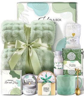 Coralogo Get Well Soon Gift Box with blanket offering cozy recovery moments.