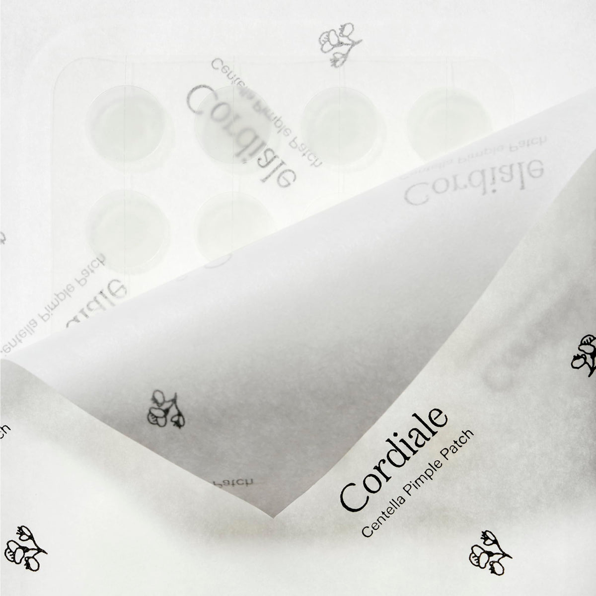 Cordiale 78 count pack illustrating the two included patch sizes.