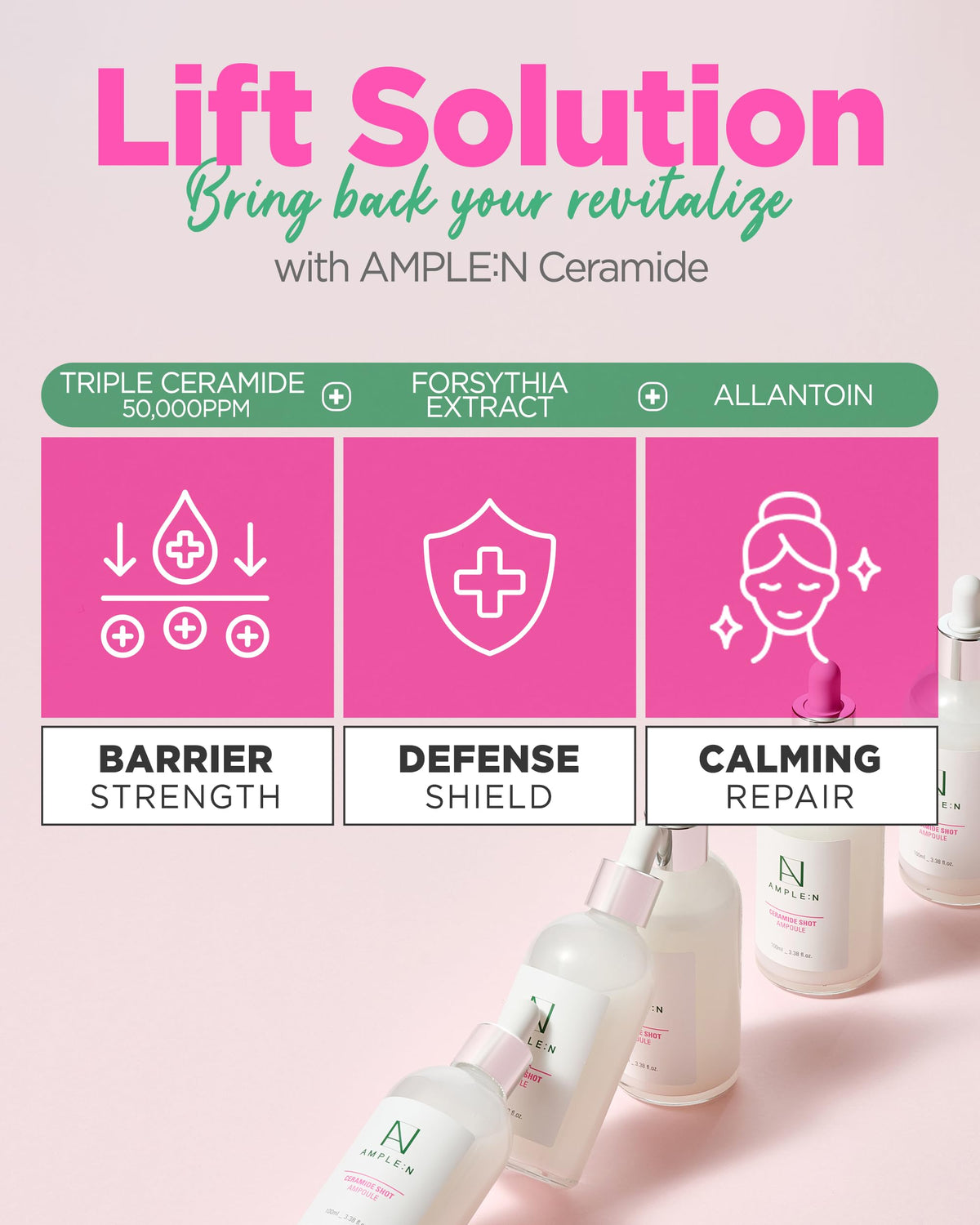 CORÉANA AMPLE:N elegant packaging on display hints premium skincare routine.