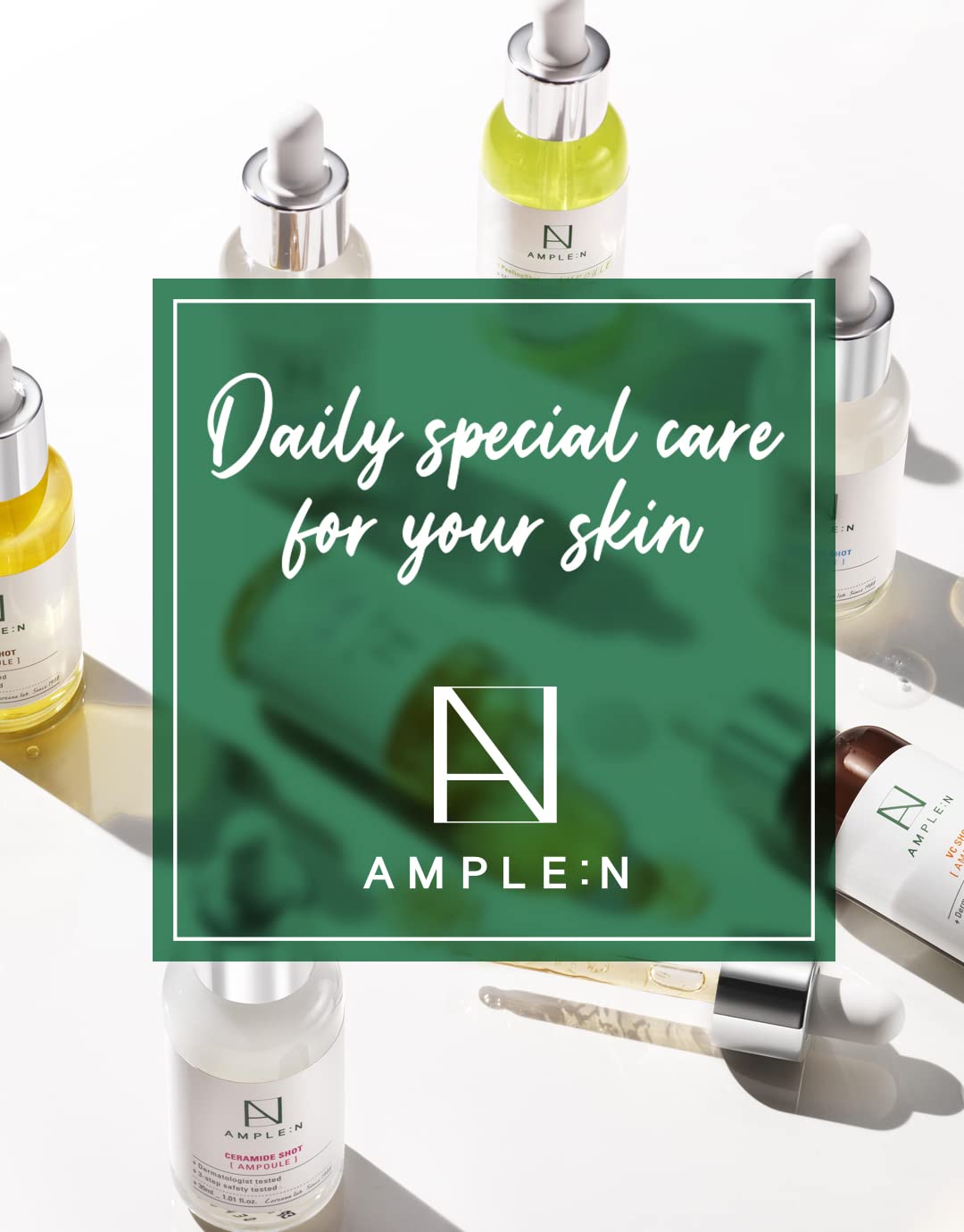 Coreana AMPLE:N daily ritual for firmer feel and improved tone.