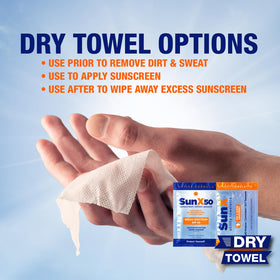 CoreTex Sun X 50 on-the-go sunscreen suitable for beach and hiking activities.
