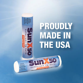 CoreTex Sun X 50 lip balm free from parabens and oxybenzone label