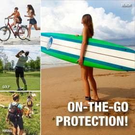 CoreTex Sun X 50 lip balm travel-size tube for beach trips