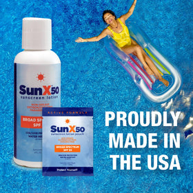 CoreTex Sun X 50 SPF oil-free texture rubbing in smoothly.