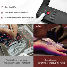 CORIEOSD Transfer paper pack with 20 sheets enables quick stencil work.