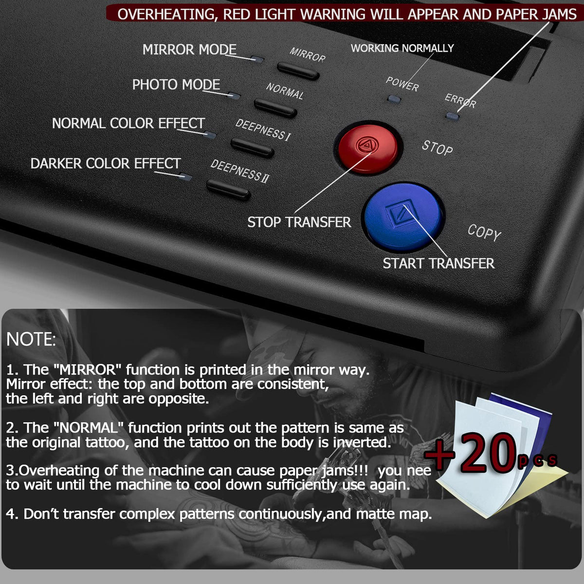 CORIEOSD Universal adapter included for versatile power compatibility.