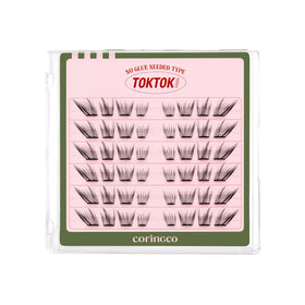Beginner-friendly CORINGCO Toktok Hara Light lashes with no trimming required.