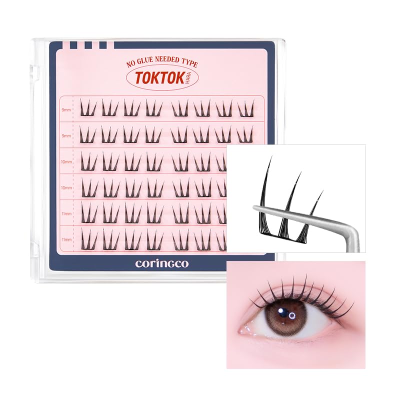 CORINGCO Toktok Hara Pure design lashes for natural daytime look