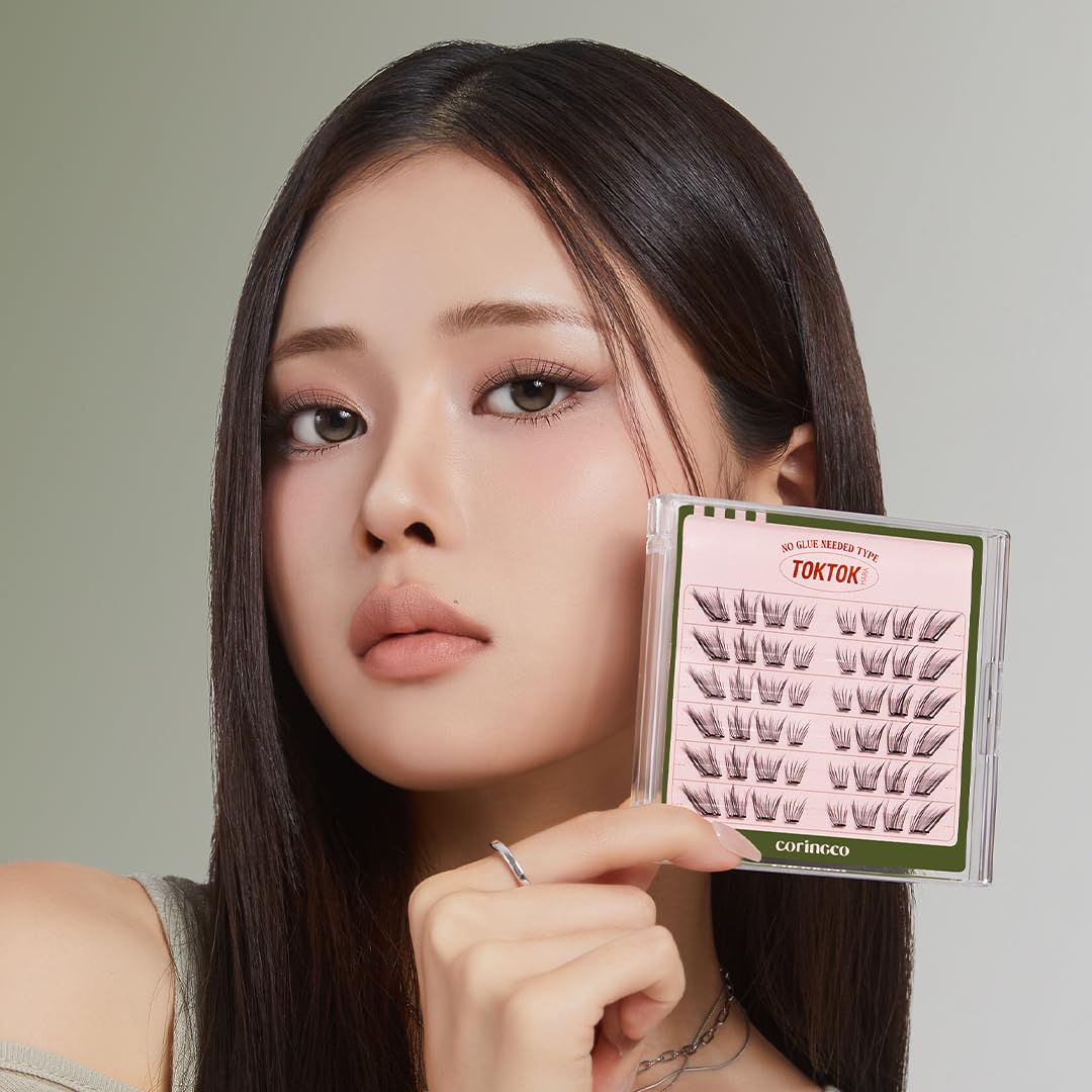 CORINGCO Toktok Hara Light lashes offer quick, mess-free application for busy mornings.