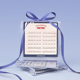 Pre-glued lash clusters by CORINGCO Toktok Hara eliminate glue mess for beginners
