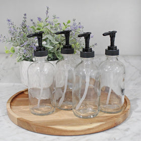 Cornucopia Brands 4-pack pumps offer secure, lockable tops for travel and storage
