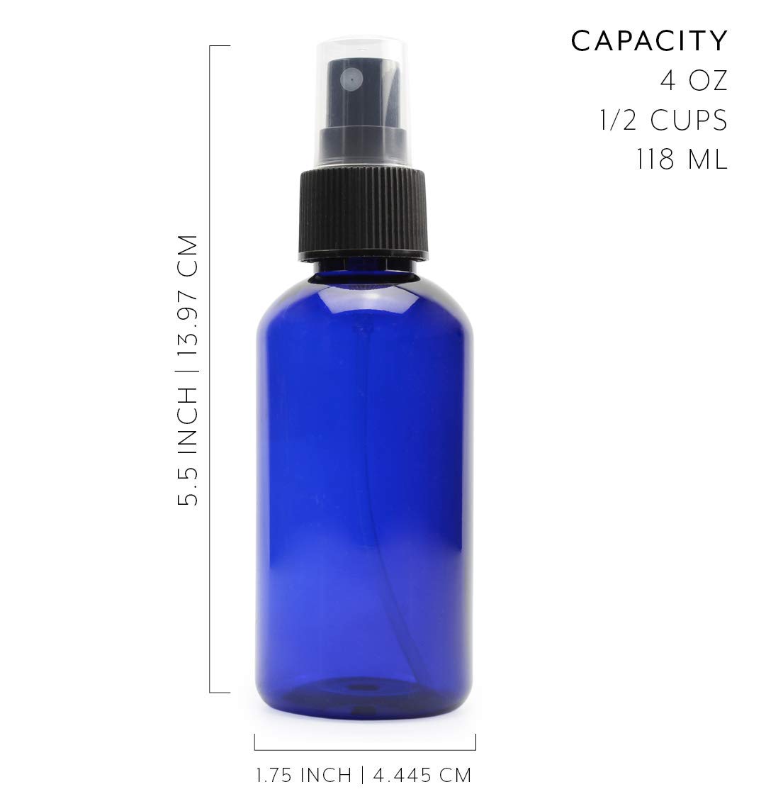 Close-up of Cornucopia Brands blue bottle lid showing secure cap for travel.