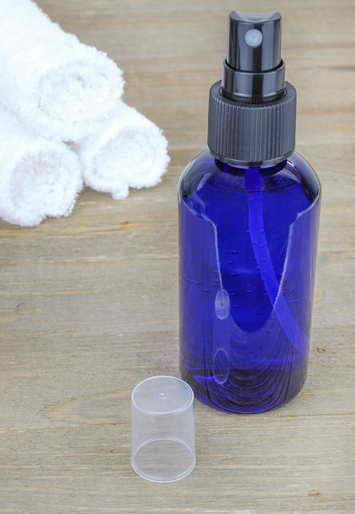Compact Cornucopia Brands 4oz blue bottle travel-friendly size for on-the-go use.