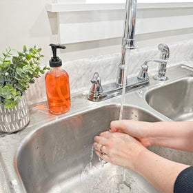 Cornucopia Brands lockable pump bottle prevents leaks during transport