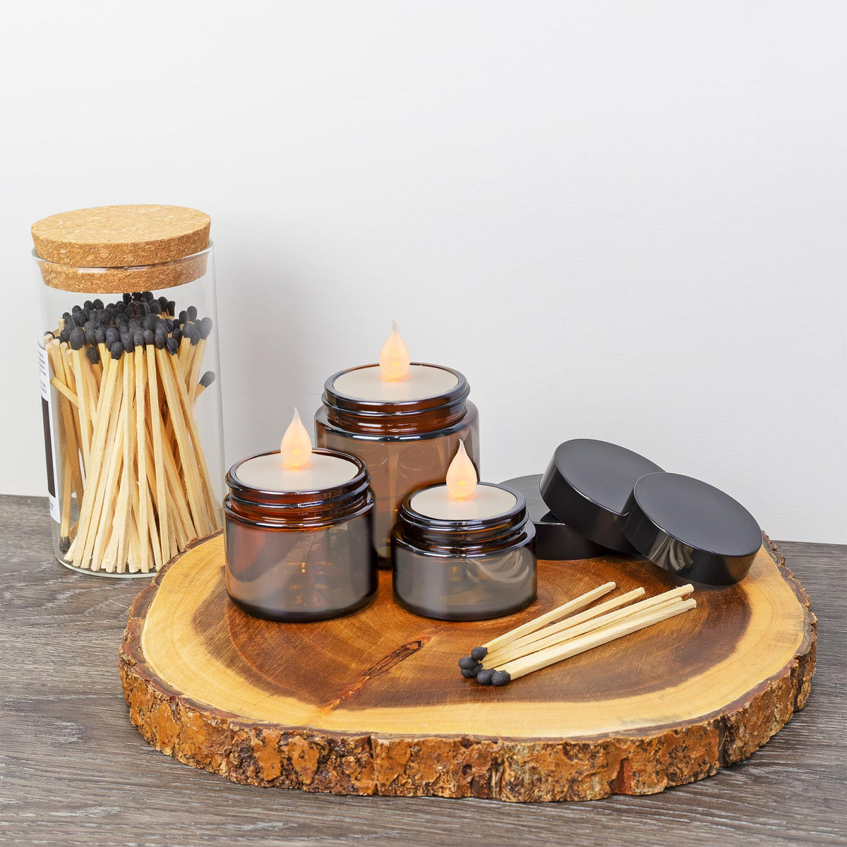 Cornucopia Brands 1oz–4oz jar set shown ready for DIY blends.