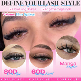 CORUSCATE lash bond and seal for secure, reusable wear.