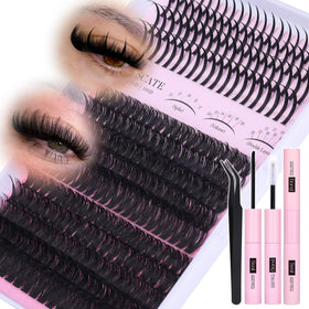 CORUSCATE 60D80D lash clusters close-up for dramatic volume.
