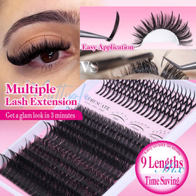 CORUSCATE precision lash tweezers included for easy placement.