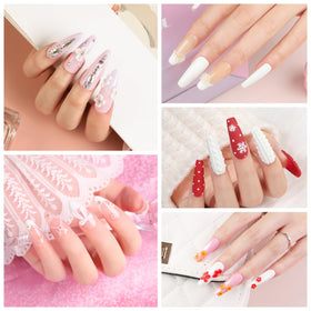 COSCELIA glitter powder and decorations for customized nail art