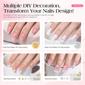COSCELIA base coat and matte top coat for durable, sleek finishes.