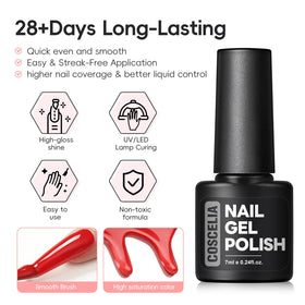 COSCELIA nail brush applying color for precise manicure