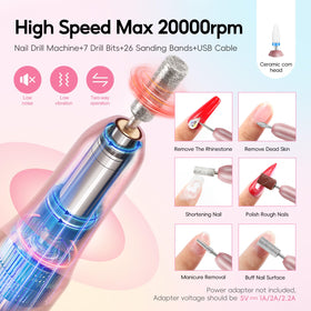 COSCELIA nail drill tool for shaping and polishing acrylic nails