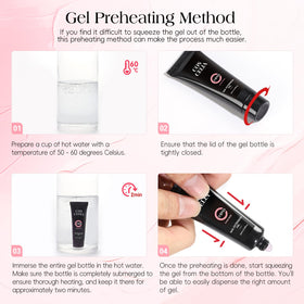 COSCELIA poly nail gel forms for precise nail extensions.