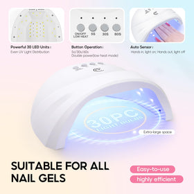 COSCELIA 6W UV lamp with even curing for gel polish