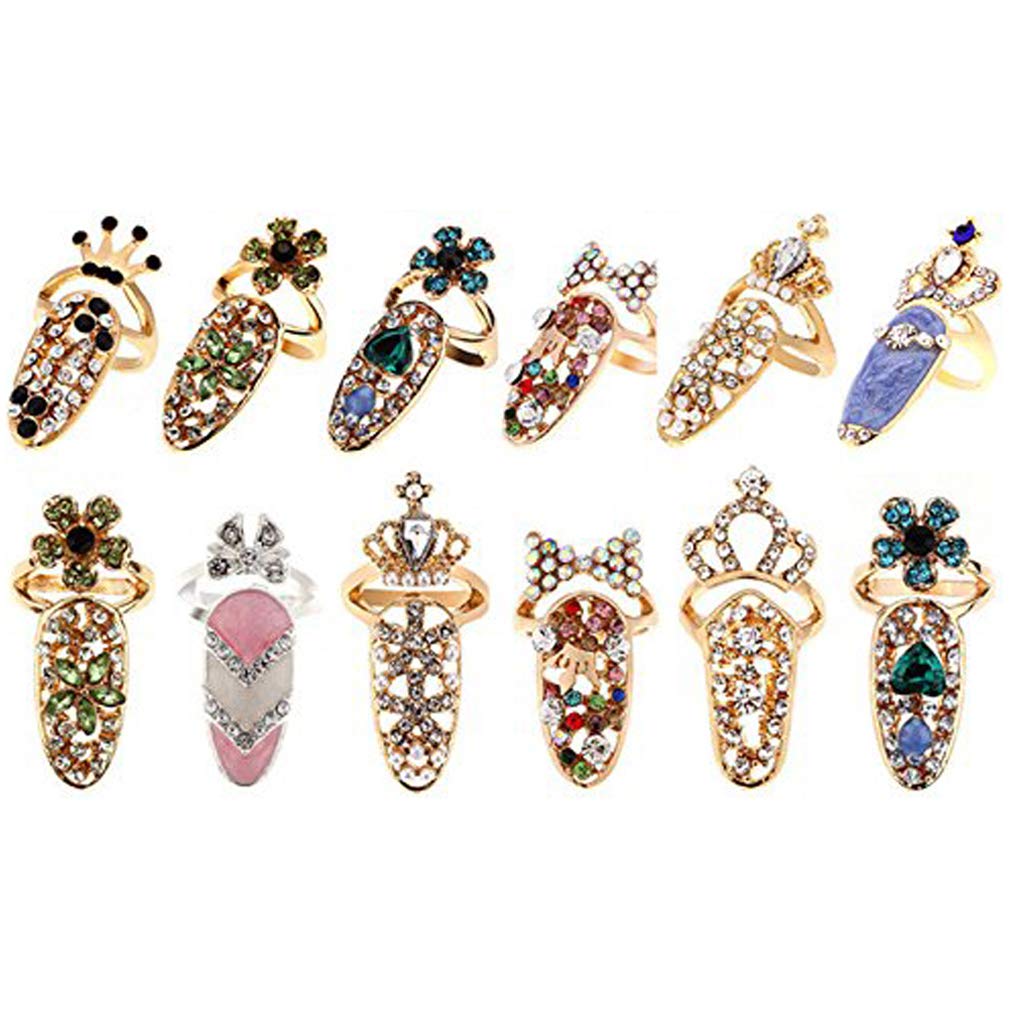 CosCosX bowknot nail ring, elegant fashion statement for parties and ceremonies.