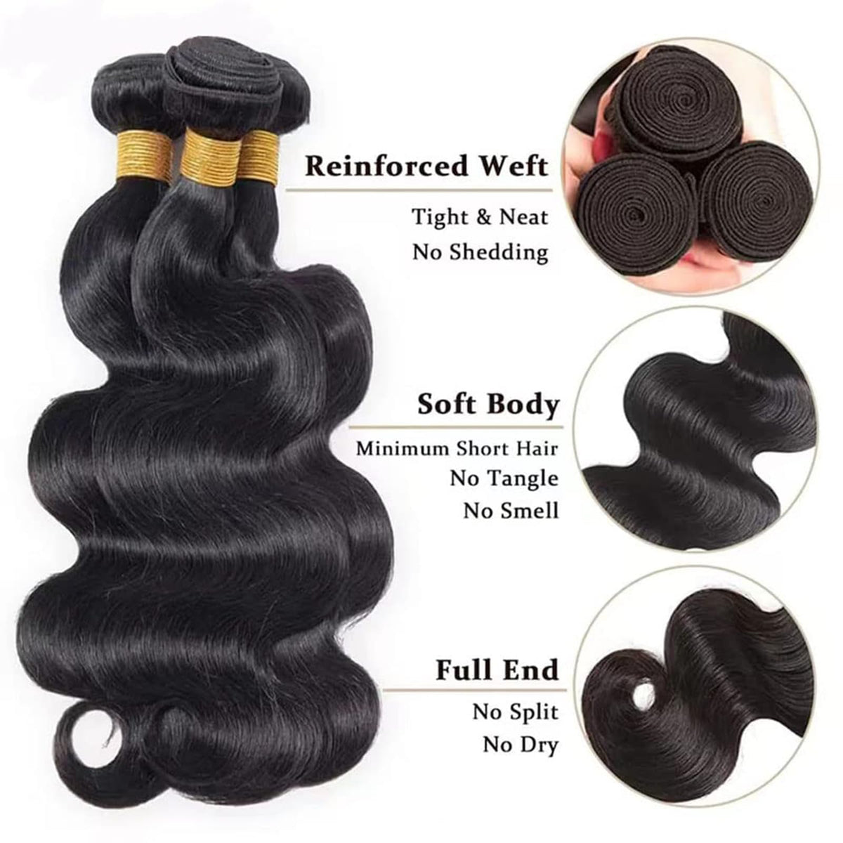 Coshgirl body wave bundles 14 inch on a mannequin for versatile styling options.