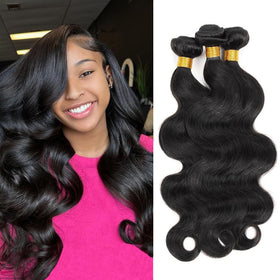 Coshgirl body wave bundles 8 inch close-up showing soft, tangle-free texture for easy styling.